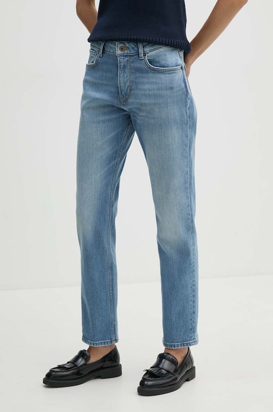 Pepe Jeans jeansy STRAIGHT JEANS MW Planet friendly niebieski PL204730PG0