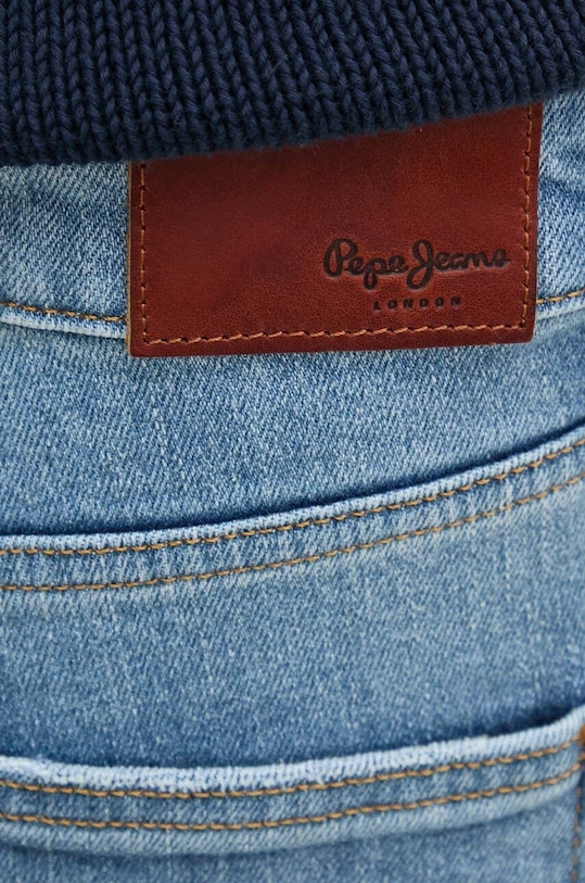 Pepe Jeans jeansy STRAIGHT JEANS MW niebieski PL204730PG0
