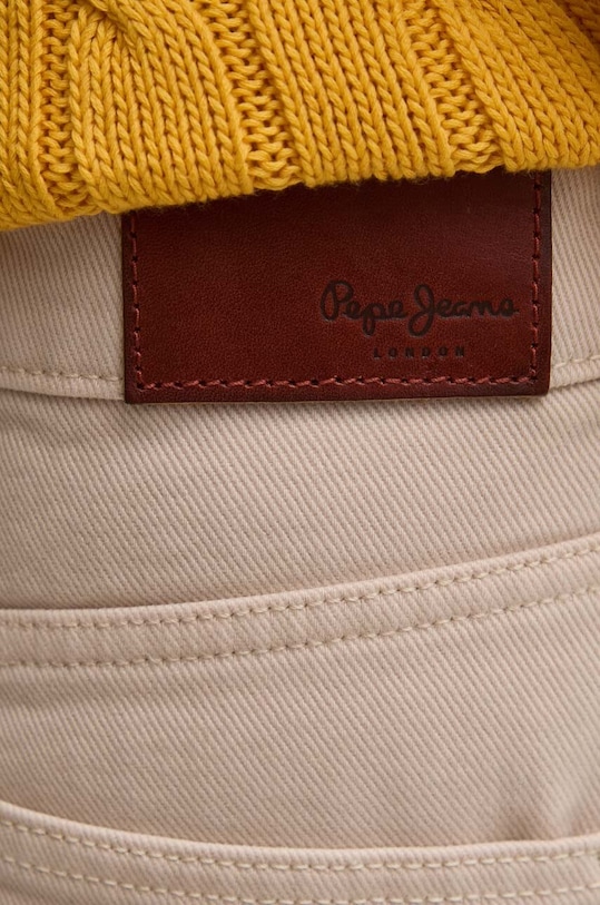 Pepe Jeans jeansy STRAIGHT JEANS UHW beżowy PL204731YH3
