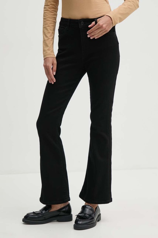 Rifle Pepe Jeans FLARE HW Planet friendly čierna PL204733XG9