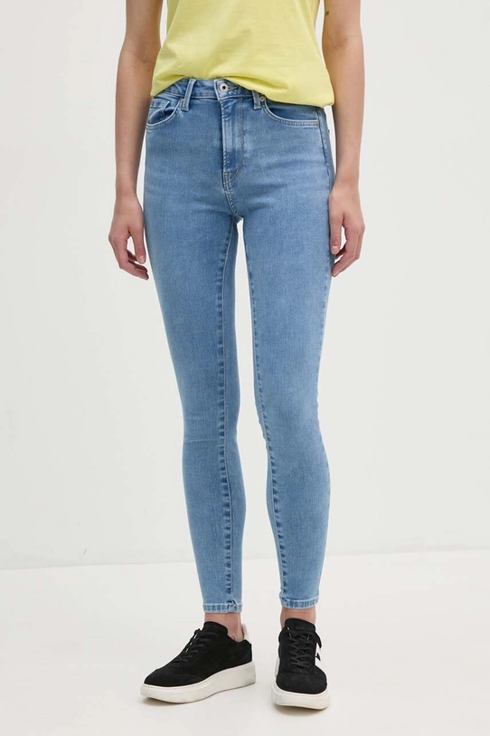 Traperice Pepe Jeans SUPER SKINNY JEANS HW visoki plava PL204738PF9