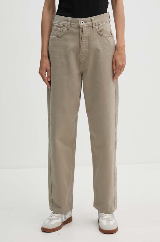 Rifle Pepe Jeans BARREL JEANS UHW Planet friendly béžová PL204739YH3