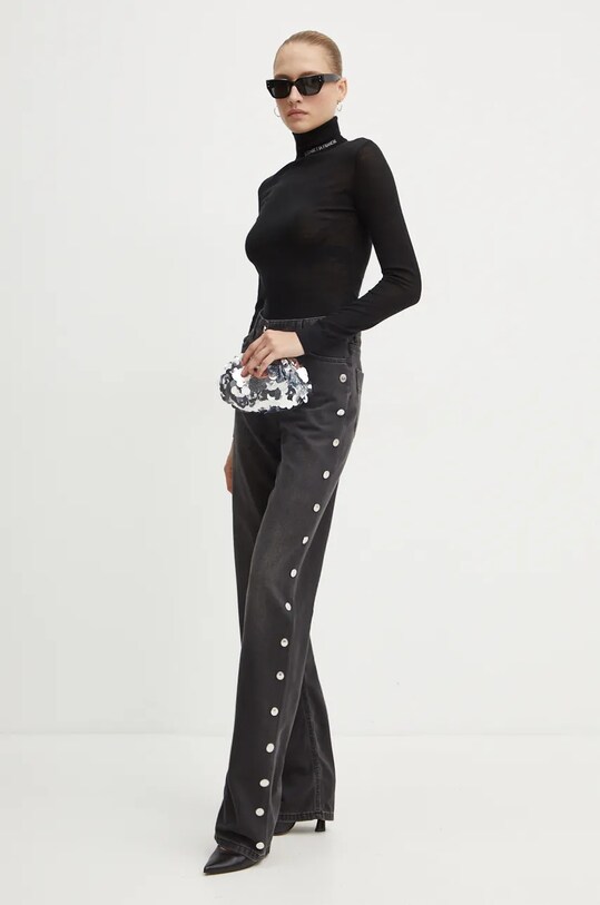 Elisabetta Franchi jeansi PJ28N46E2 gri AW24