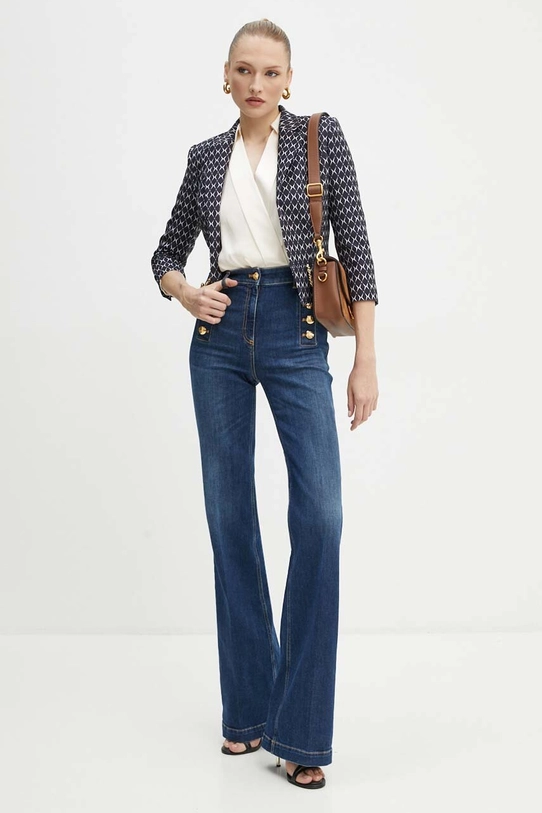 Elisabetta Franchi jeansy PJ67D46E2 granatowy AW24