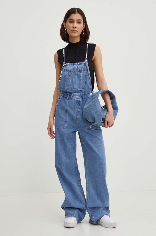 Karl Lagerfeld Jeans salopete din denim albastru 245J1301