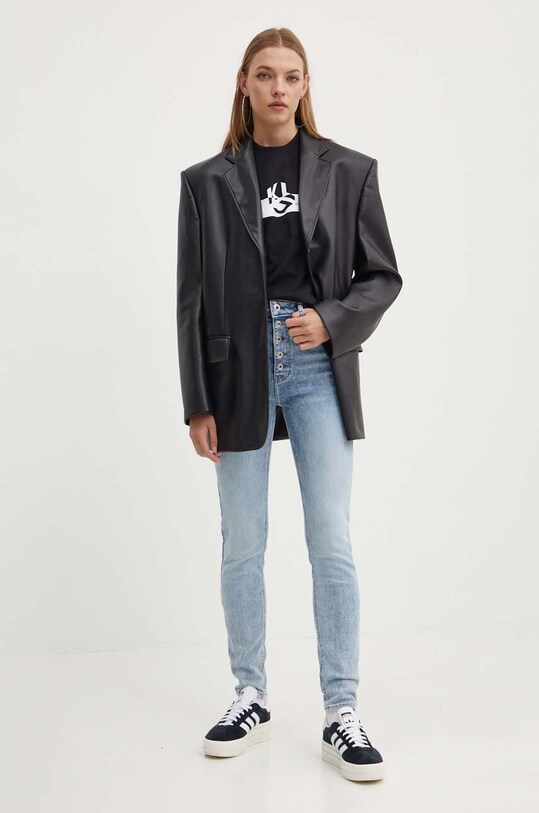 Kavbojke Karl Lagerfeld Jeans 245J1101 modra AW24