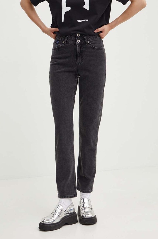 Karl Lagerfeld Jeans jeansy Planet friendly czarny 245J1104