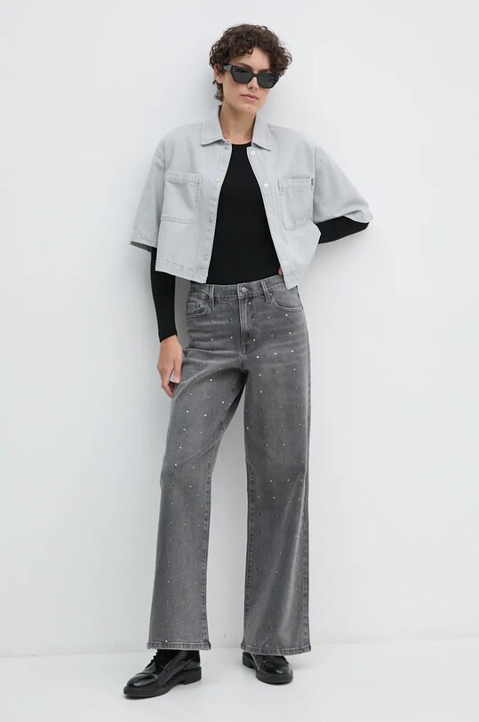 Dkny jeansy DJ4M4016 czarny AW24
