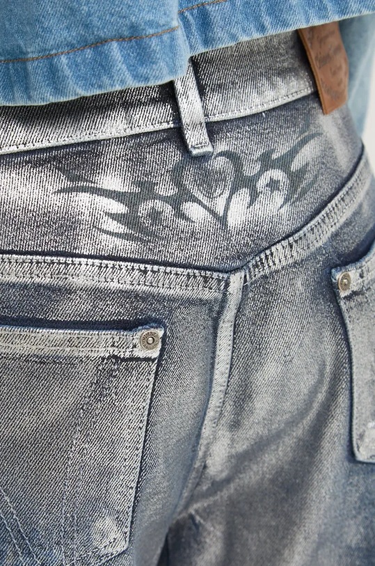 Chiara Ferragni jeansy 77CBB5P1 srebrny