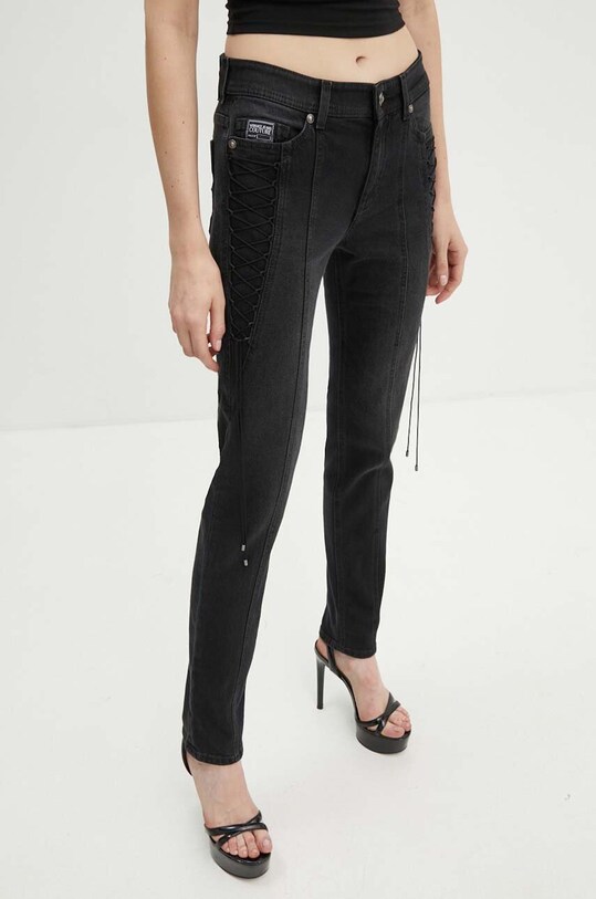Rifle Versace Jeans Couture Melissa čierna 77HAB501.DW060F19