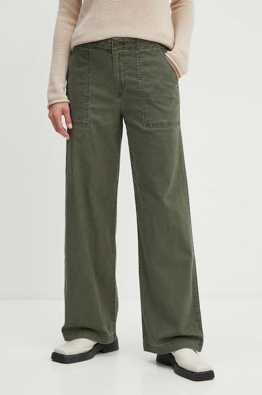 Levi's pantaloni alta verde A8693