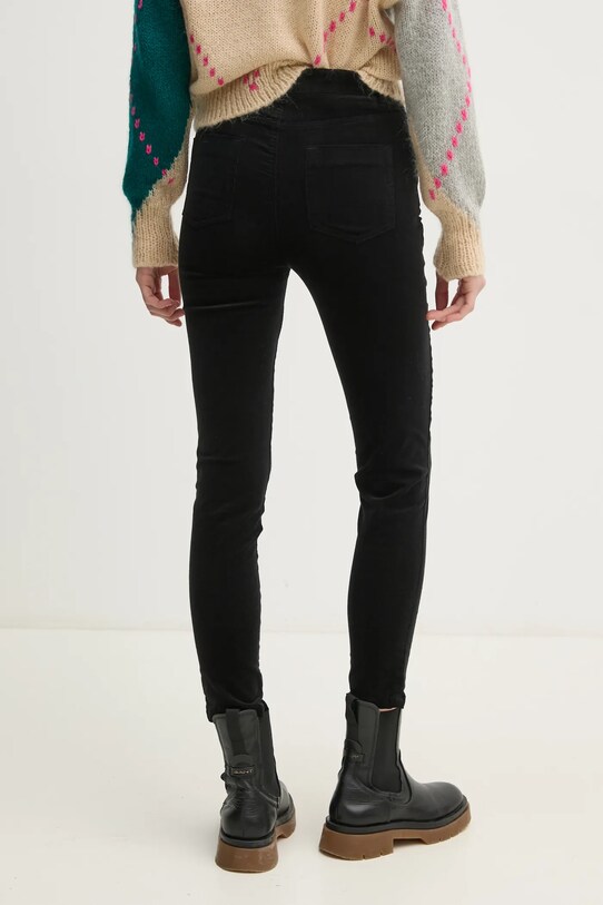 Odzież United Colors of Benetton spodnie sztruksowe 4MIQDE028 czarny