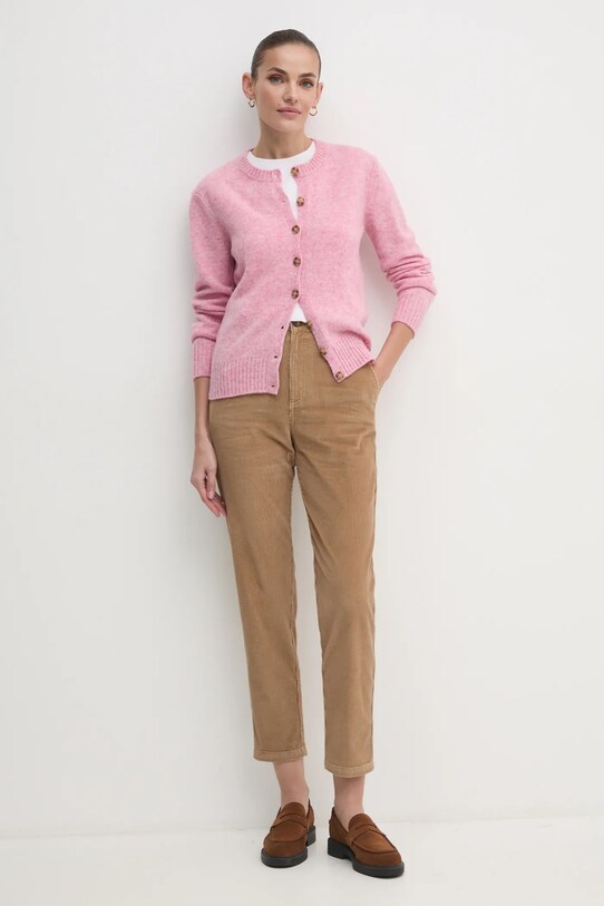 Κοτλέ παντελόνι United Colors of Benetton 4ZENDF07H καφέ AW24