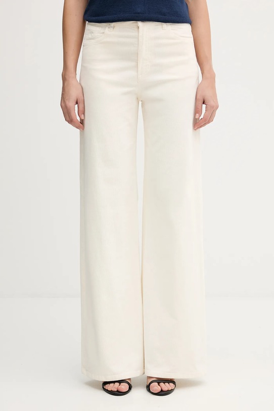 Nohavice United Colors of Benetton s elastanom béžová 41ULDE029