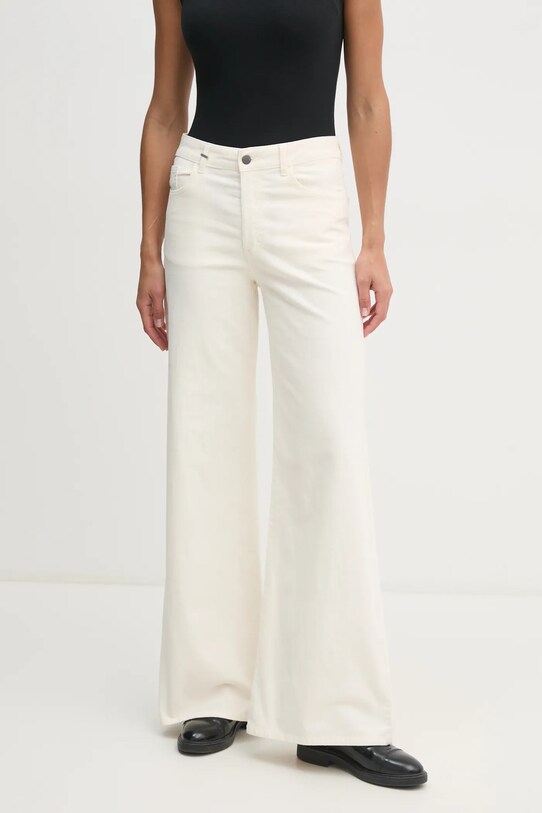 Kalhoty United Colors of Benetton high béžová 41ULDE029