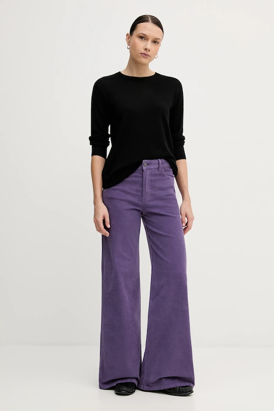 United Colors of Benetton spodnie 41ULDE029 fioletowy AW25