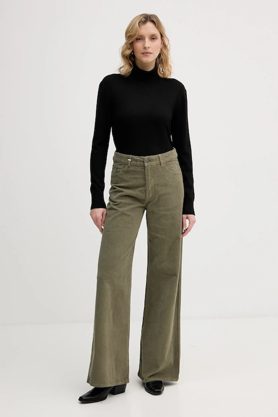 United Colors of Benetton spodnie 41ULDE029 zielony AW25