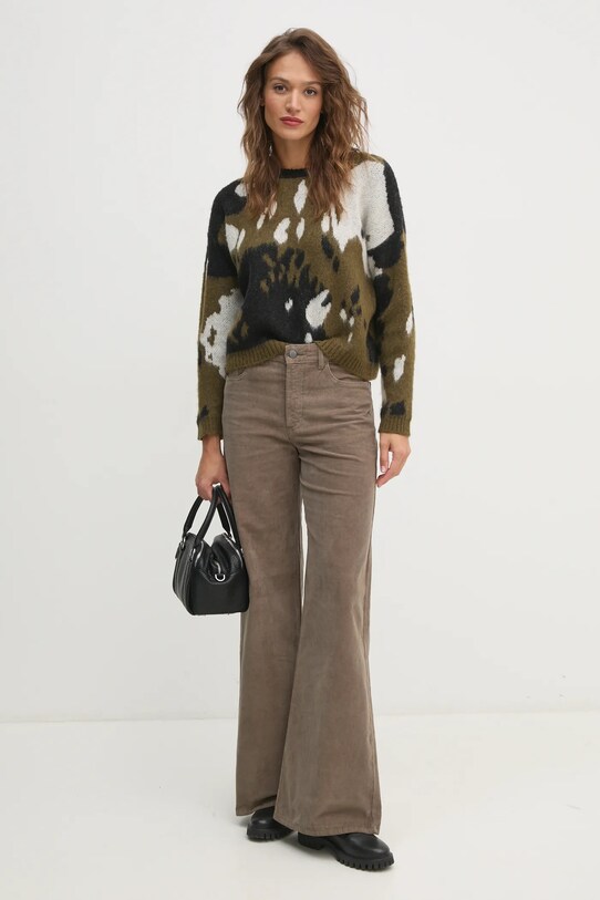United Colors of Benetton pantaloni 41ULDE029 verde AW24