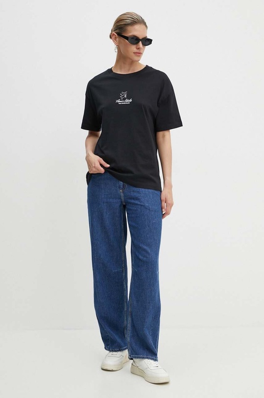 American Vintage jeansy GLO11AH24 granatowy AW24