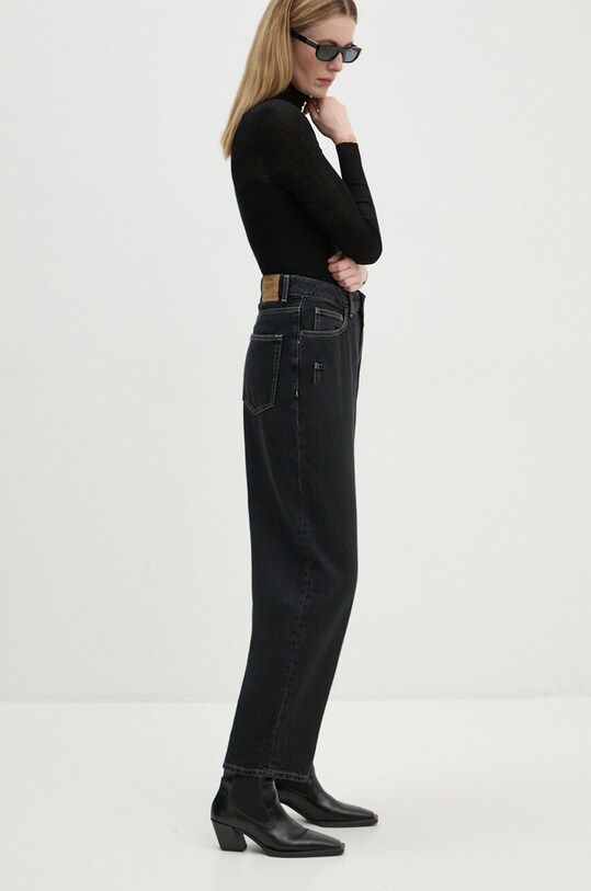 American Vintage jeansy Planet friendly czarny YOP11LH24