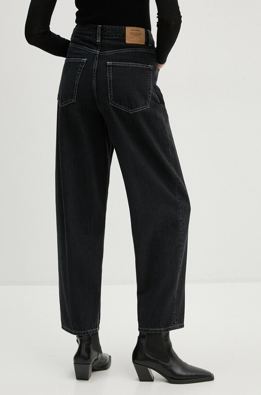 American Vintage jeansy YOP11LH24 czarny AW24