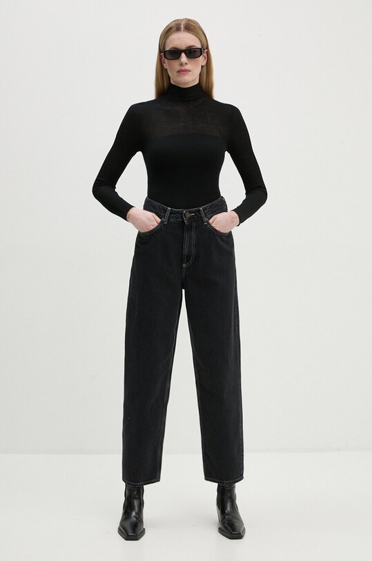 Odzież American Vintage jeansy YOP11LH24 czarny