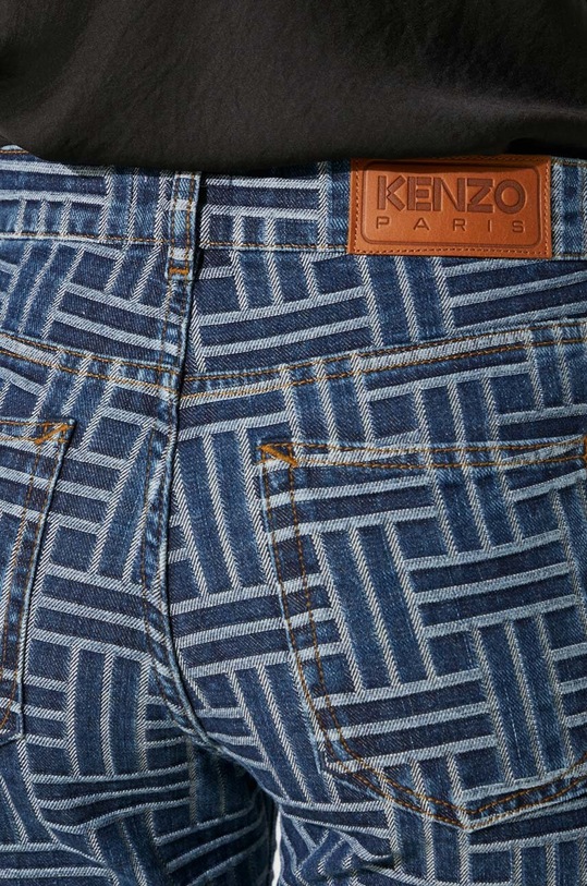 Kenzo jeansi Bara Cropped Fit Jeans FE62DP2296J3.DS albastru