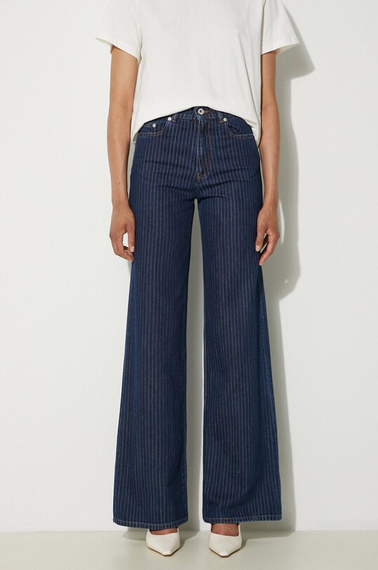 Oblečenie Rifle Kenzo Ayame Regular Waist Fit Jeans FE62DP2176F2.DD modrá