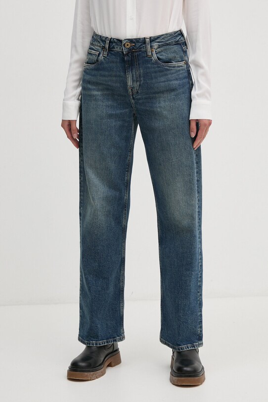 Rifle Pepe Jeans LOOSE ST JEANS HW Planet friendly modrá PL204699HW6
