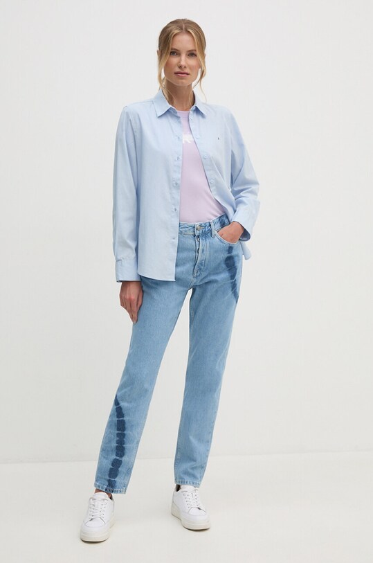 Pepe Jeans farmer TAPERED JEANS HW TIE DYE PL204714 kék AW24
