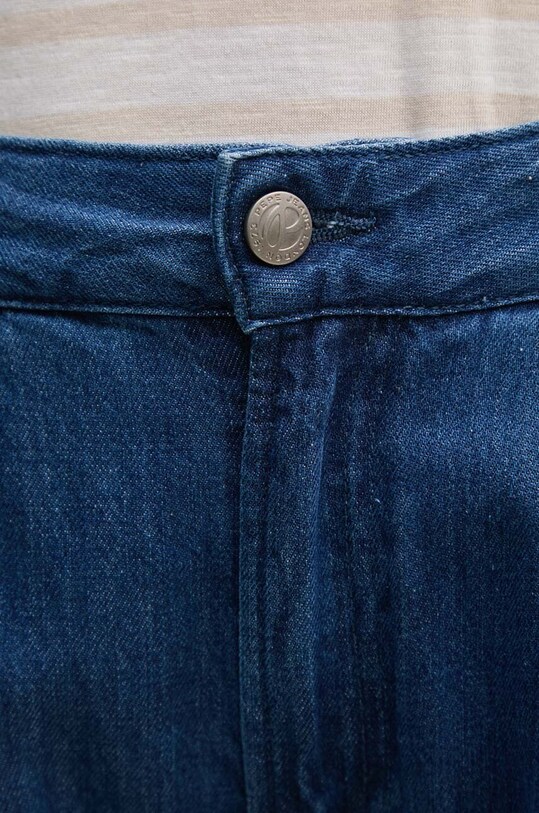 Pepe Jeans jeansy LOOSE ST JEANS HW PLEAT granatowy PL204717
