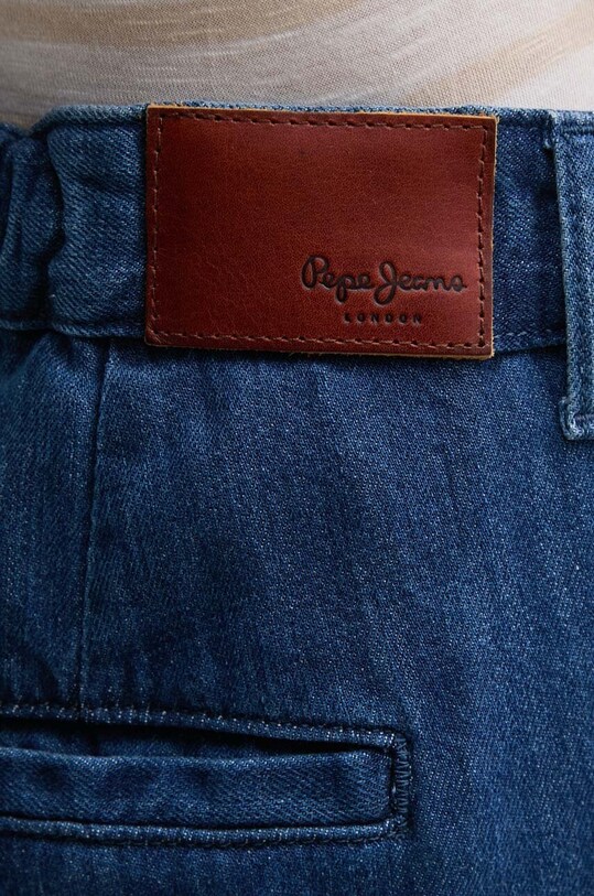 Pepe Jeans jeansy LOOSE ST JEANS HW PLEAT PL204717 granatowy