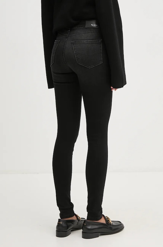 Odzież Pepe Jeans jeansy SKINNY JEANS MW PL204728XH0 czarny