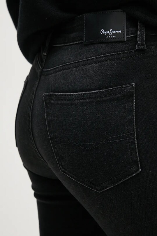 Τζιν παντελόνι Pepe Jeans SKINNY JEANS MW μαύρο PL204728XH0