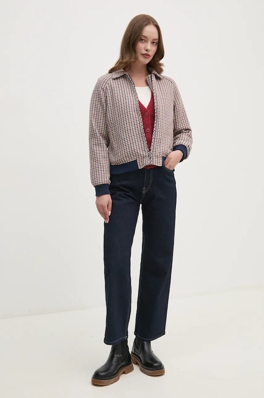 Pepe Jeans jeansy STRAIGHT JEANS UHW PL204731AB3 granatowy AW24