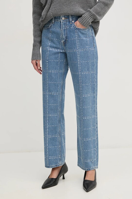 Джинси Pepe Jeans STRAIGHT JEANS HW GLITTER блакитний PL204832