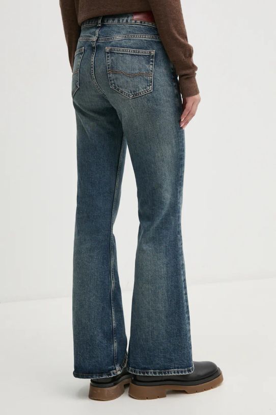 Odzież Pepe Jeans jeansy FLARE JEANS MW PL204877HW6 niebieski