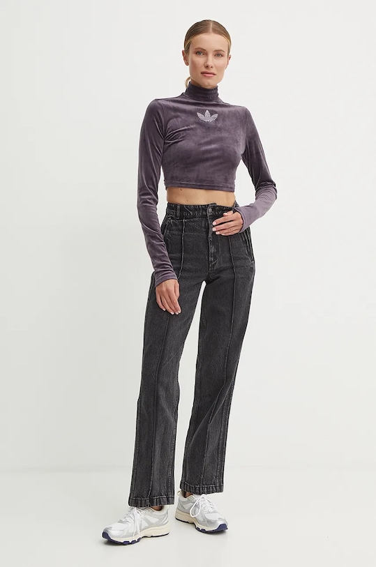 adidas Originals jeansi IY7407 negru AW24