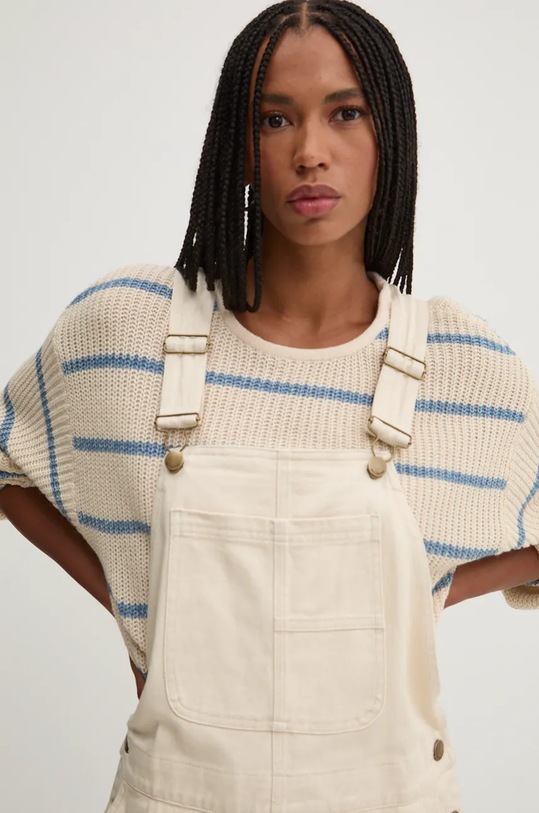 Oblečení Džínové lacláče Billabong Sand Canyon Overall ABJDP00159 béžová