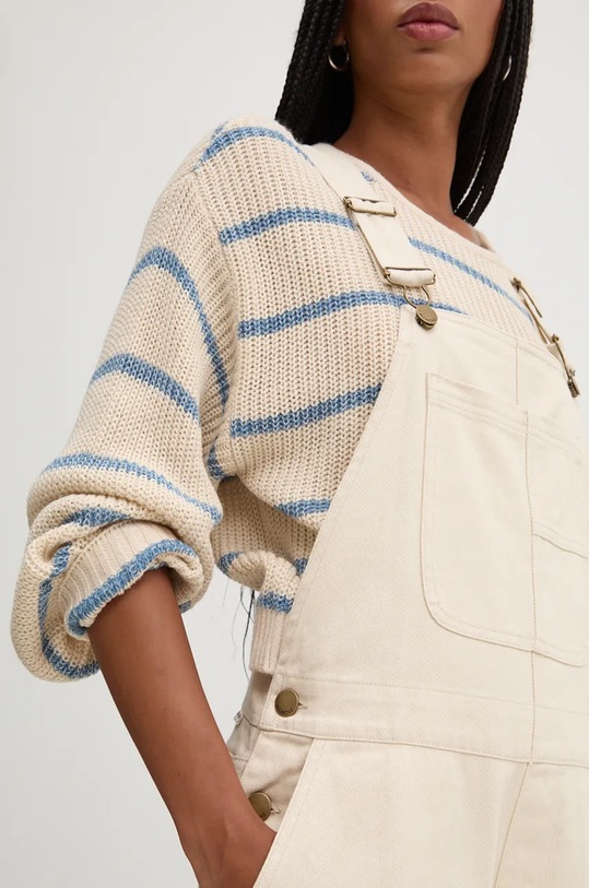 Billabong salopete din denim Sand Canyon Overall bej ABJDP00159