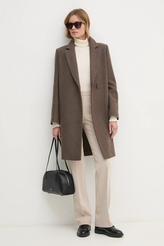 Sisley pantaloni 44Q5LF03I bej AW24