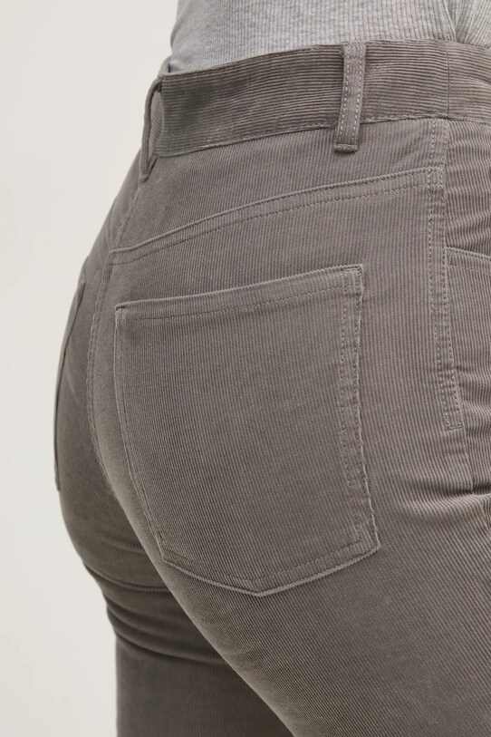 Sisley pantaloni de catifea cord gri 46C2LE02W