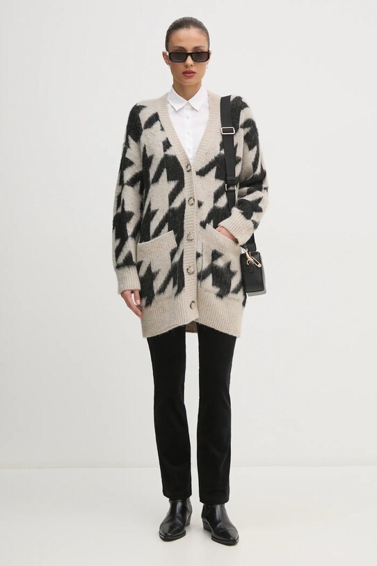 Menčestrové nohavice Sisley 46C2LE02W čierna AW24