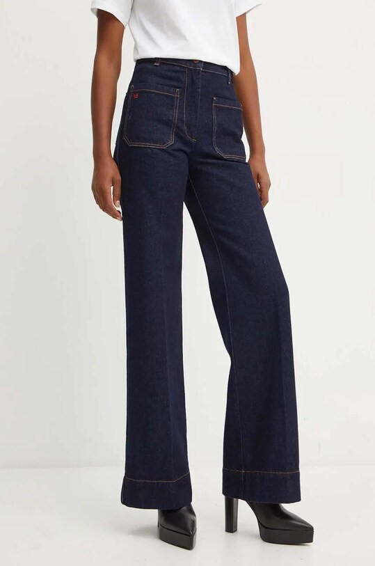 Τζιν παντελόνι Victoria Beckham σκούρο μπλε 1424DJE005218G