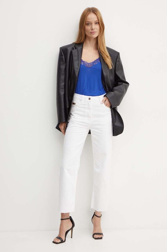 Morgan jeansi PBEST1 PBEST1 alb AW24