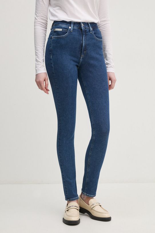 Rifle Calvin Klein Jeans Planet friendly tmavomodrá J20J224017