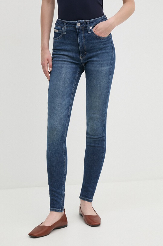 Traperice Calvin Klein Jeans visoki mornarsko plava J20J224915