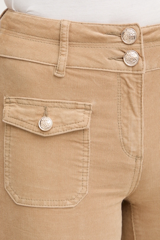 Morgan pantaloni de catifea cord POLENO bej POLENO