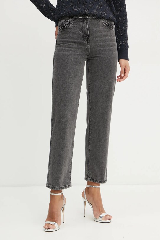 Džíny Morgan PSTRASS šedá PSTRASS
