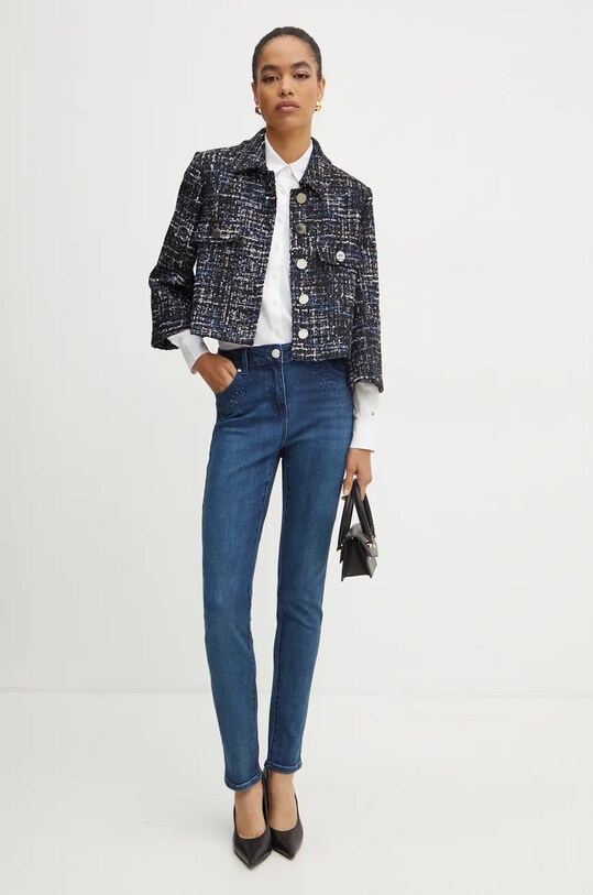 Morgan jeansi PELO PELO albastru AW24